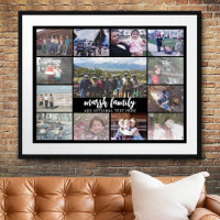 13 Photo Collage Texte facultatif — Famille - noir