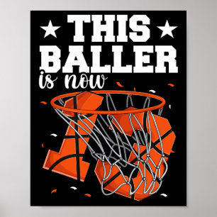 Poster 13e anniversaire garçons de basket-ball