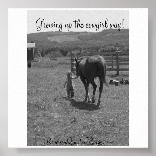 Poster 146, Growing up the cowgirl way!, RobersonQuart... (Devant)