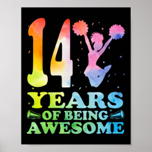 Poster 14 Ans de Fille de Cheerleading Géniale 14e A