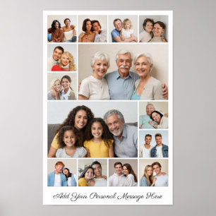 Poster 14 Collage de photos Ajoutez votre propre message