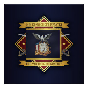 Poster 14e infanterie bénévole du Connecticut