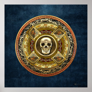 Poster [150] Mictlantecuhtli - Dieu de la mort aztèque