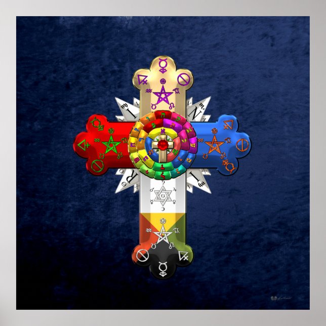 Poster [150] Rosy Cross (Croix Rose) (Devant)