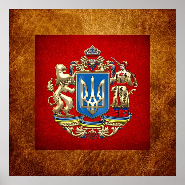 Poster [150] Ukraine : Manteaux d'armoiries supplémentair (Devant)