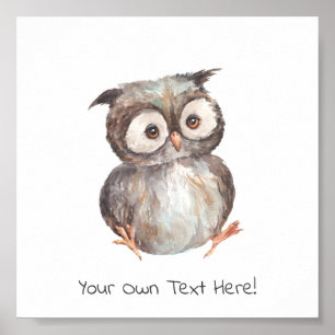 Poster (15,2 x 15,2 cm) - Little Owl