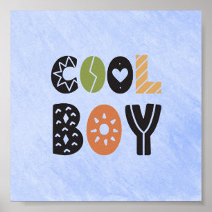 Poster (15,2 x 15,2cm) - Cool Boy