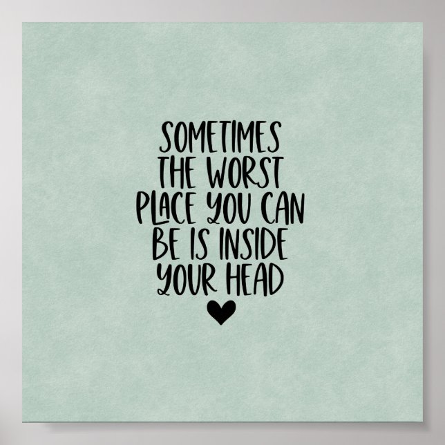Poster (15,2 x 15,2cm) - Inside Your Head (Front)