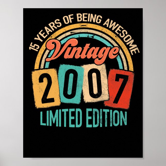 Poster 15 Ans D'Être Impressionnant En 2007 15ème Anniver (Devant)