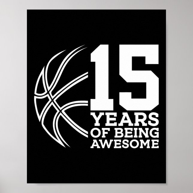 POSTER 15 ANS D'ÊTRE UN BASKETBALL IMPRENABLE 15E ANNIVER (Devant)