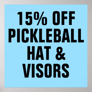 Poster 15% OUTRE des casquettes et des pare-soleil de