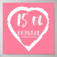 15e anniversaire du Mariage cristal traditionnel