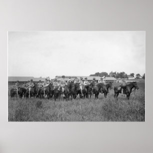 Poster 15e U.S. Cavalry Band, début des années 1900