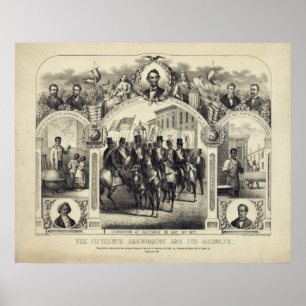 Poster 15ème amendement constitutionnel et ses résultats