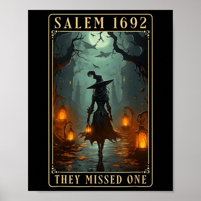 Poster 1692 Ils Ont Manqué Une Sorcière D'Halloween (Devant)