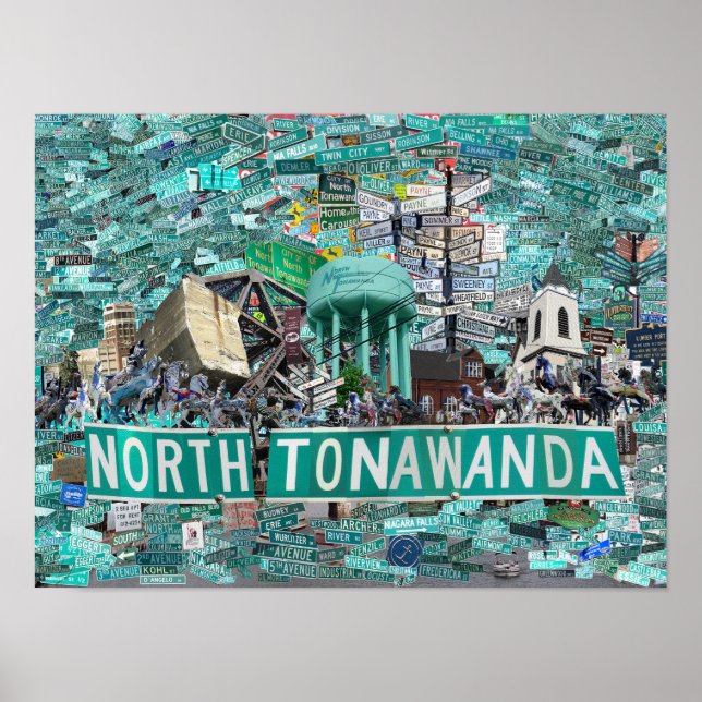 Poster 16x12 Poster, Streets of North Tonawanda NY (Devant)