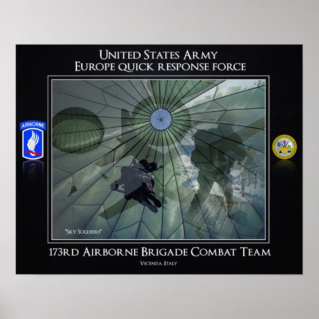 Poster 173e équipe de combat de la brigade aéroportée (Devant)
