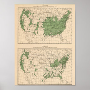 Poster 174 pommes, poires, principales régions