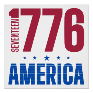 Poster 1776 Amérique 250 ans de liberté historique
