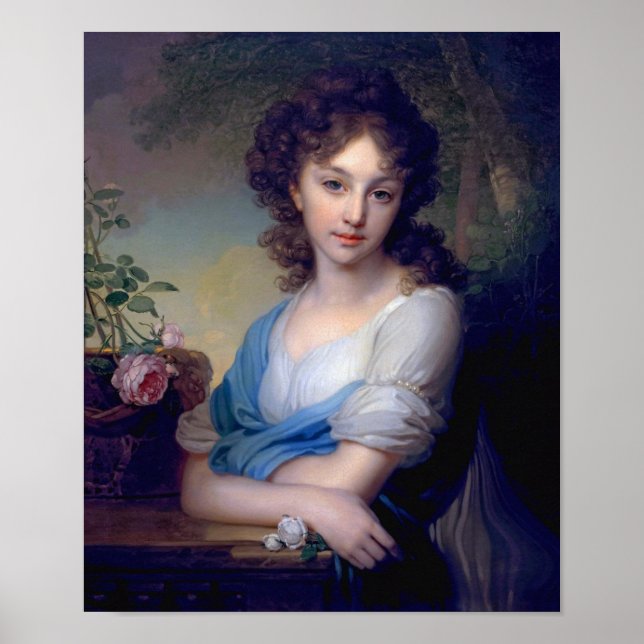 Poster 1799 - Portrait d'Elena Alexandrovna Naryshkina (Devant)