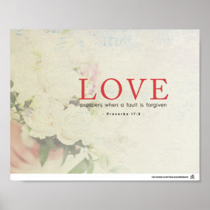 Poster 17:9 de proverbes - l'amour prospère