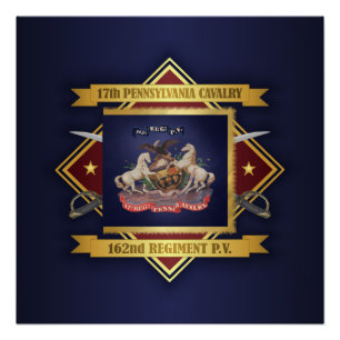 Poster 17ème Cavalerie de la Pennsylvanie