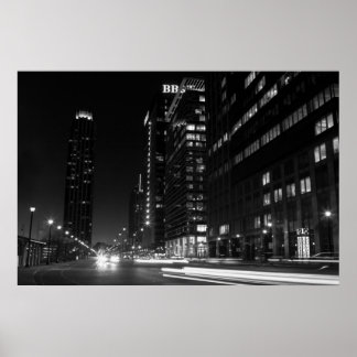 Poster 17th Street & Atlantic Station en noir et blanc
