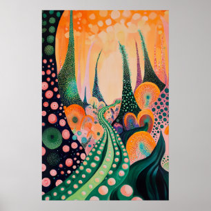 Poster 1824 Paysage surréaliste cosmique