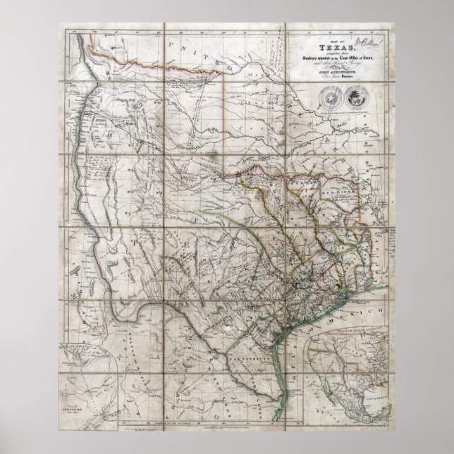 Poster 1841 République du Texas (Devant)