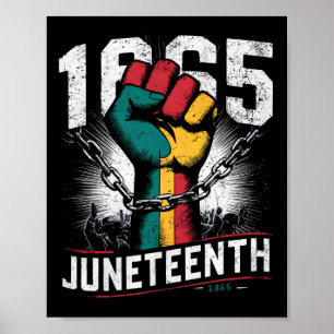 Poster 1865, 1865, 1865 Amérique africaine