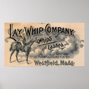 Poster 1880s Lay Whip Company billhead