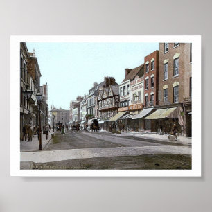 Poster 1890's vintages de l'Angleterre Gloucester