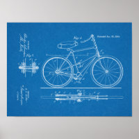 1894 Brevet de bicyclette propulsé au levier Art