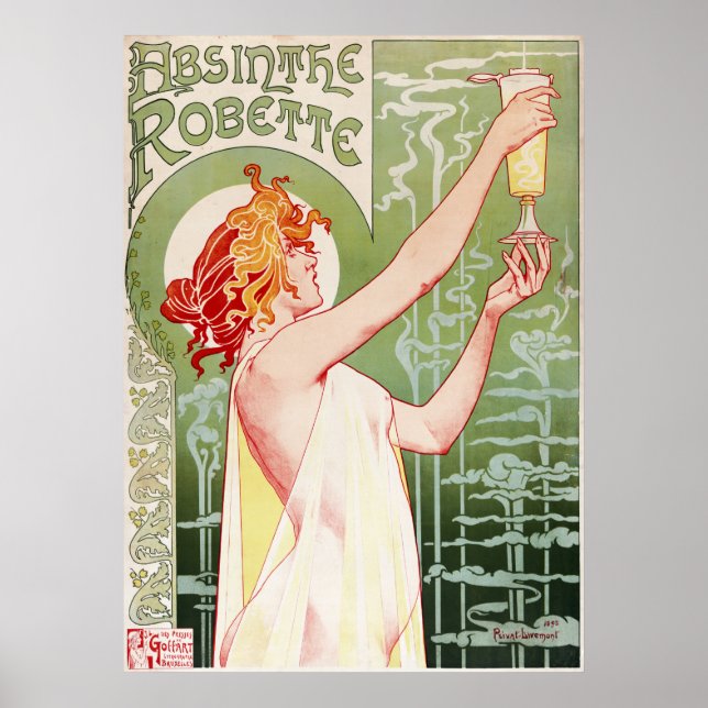 Poster 1896 Absinthe Robette (Devant)
