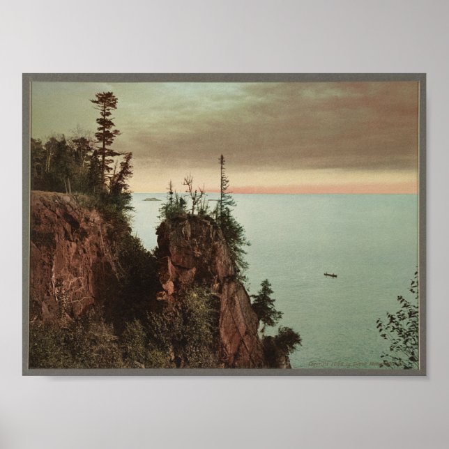 Poster 1898 Pulpit Rock, Presque Isle Park Marquette, MI (Devant)