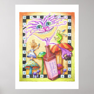 POSTER 18:x 24" - WorCHESHIRE CAT