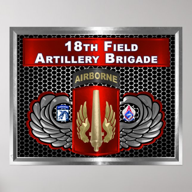 Poster 18e brigade d'artillerie de campagne-XVIII (Devant)