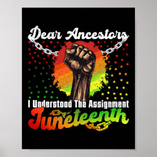 Poster 18E Junte Chers Ancêtres, J'Ai Compris L'Ignorance