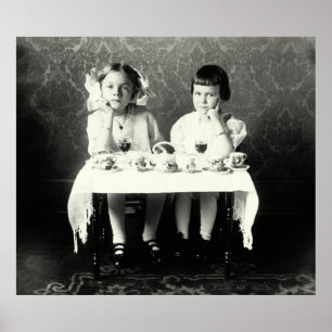 Poster 1900 Girlfriends Tea Party