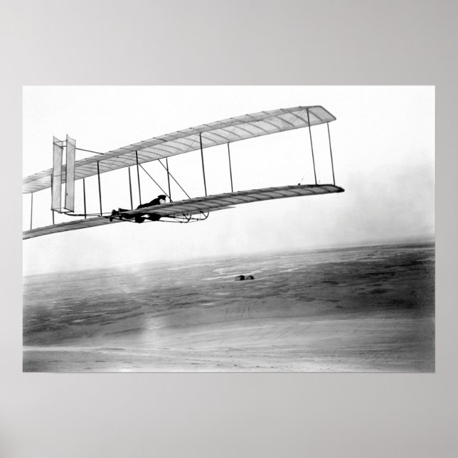 POSTER 1903 VOL D'ESSAI DE GLIDER ÉCRIT (Devant)