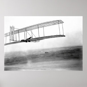 POSTER 1903 WRIGHT GLIDER TEST FLIGHT