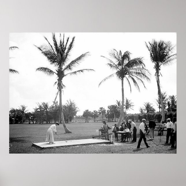 Poster 1904 Golf Palm Beach Fl. Imprimer (Devant)