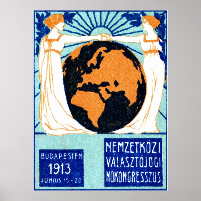 Poster 1913 Droit de vote des femmes (Devant)