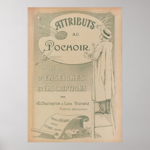 Poster 1914 Charayron Pochoir Art Ornement Pl01