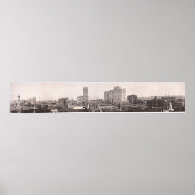 Poster 1916 Skyline View, Birmingham, AL Yard Long Photo (Devant)