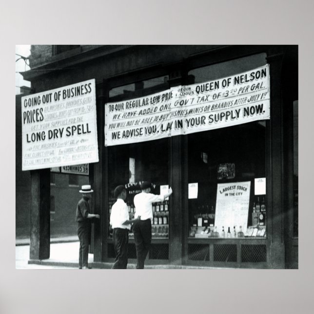 POSTER 1920 KENTUCKY DEVIENT SÈCHE - INTERDICTION (Devant)