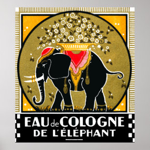 Poster 1925 Cologne De L'Elephant