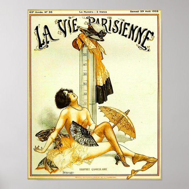 Poster 1925 La Vie Parisienne Couverture du magazine fran (Devant)