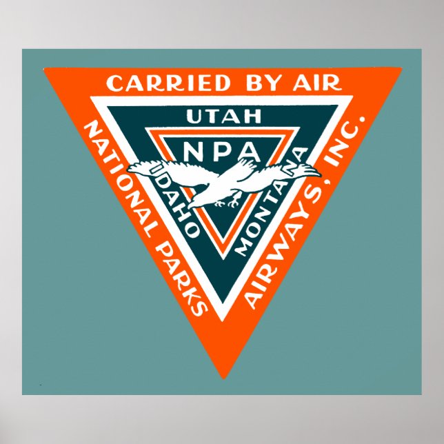 Poster 1925 National Parks Airways (Devant)