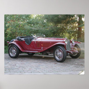 Poster 1929 Alfa Romeo 1750 Roadster